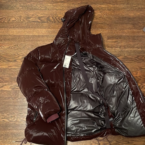 Brand New Helmut Lang Puffy Maroon Jacket - Picture 2 of 3